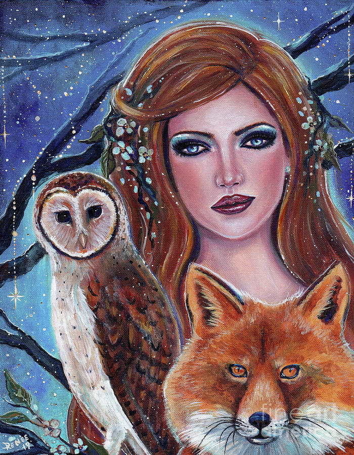 Cybele goddess Painting by Renee Lavoie - Pixels