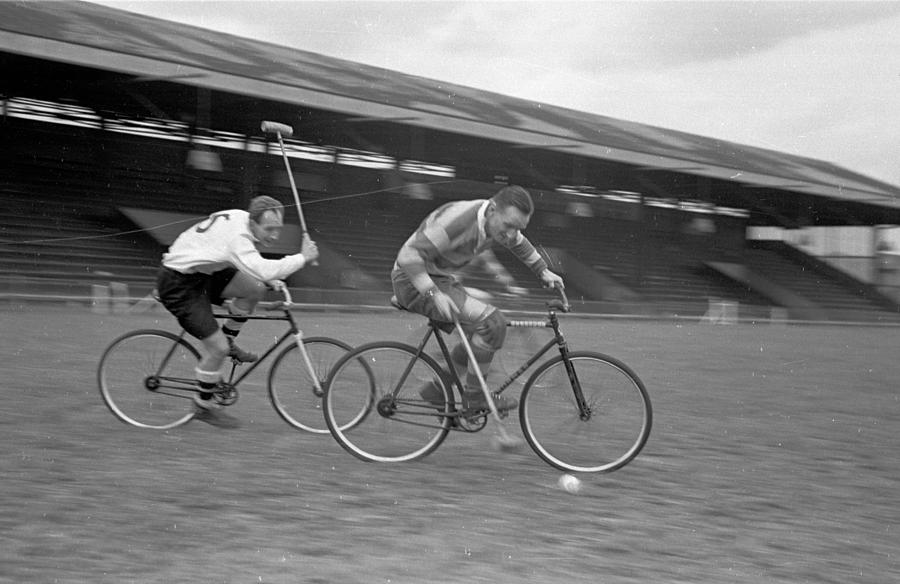 Cycle Polo Speed Photograph by Bert Hardy