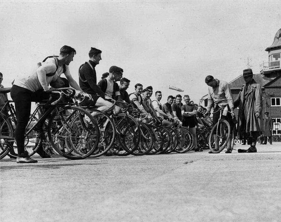 Cycle Race Start Photograph by Fred Morley