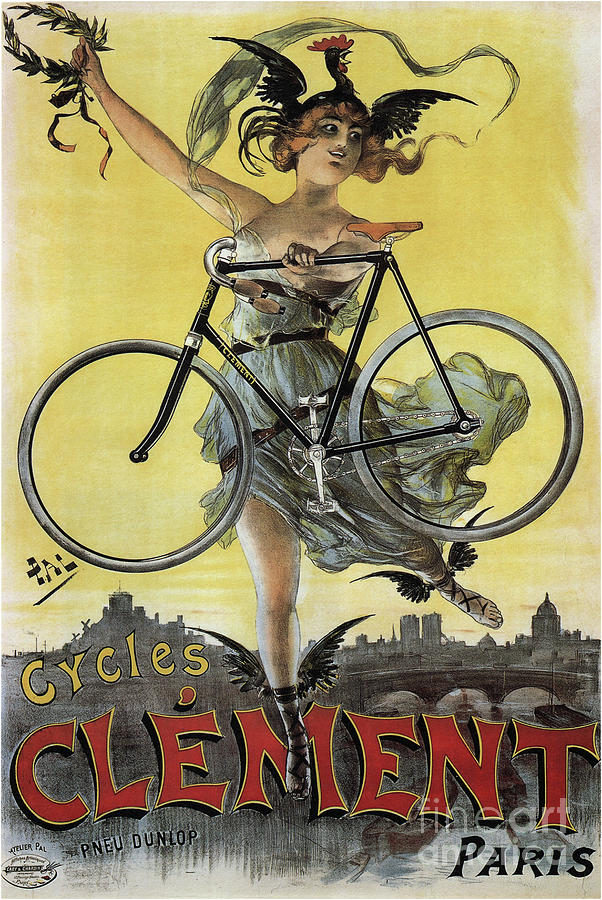 Cycles Clément, 1898. From A Private Drawing by Heritage Images