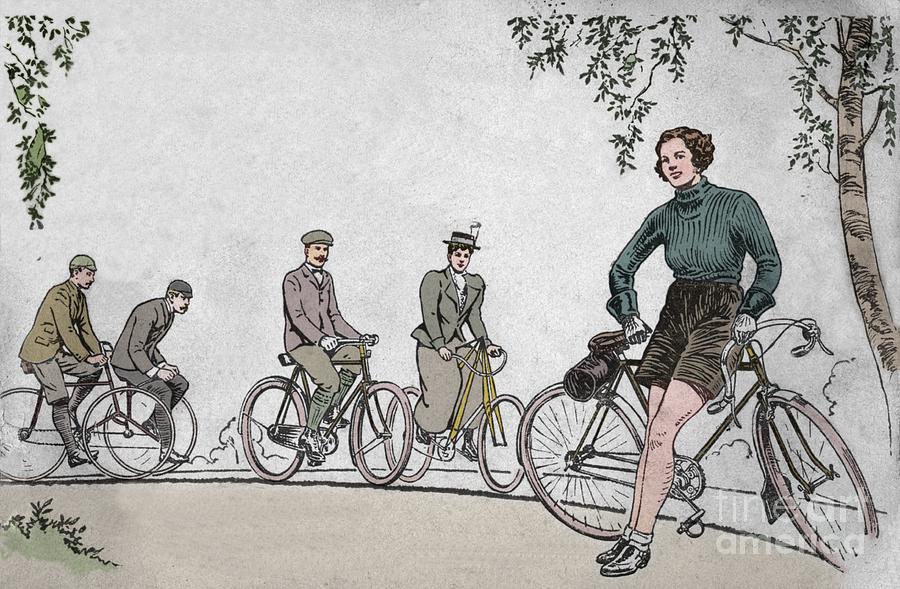 Cycling 1839-1939 Front Cover Drawing by Print Collector