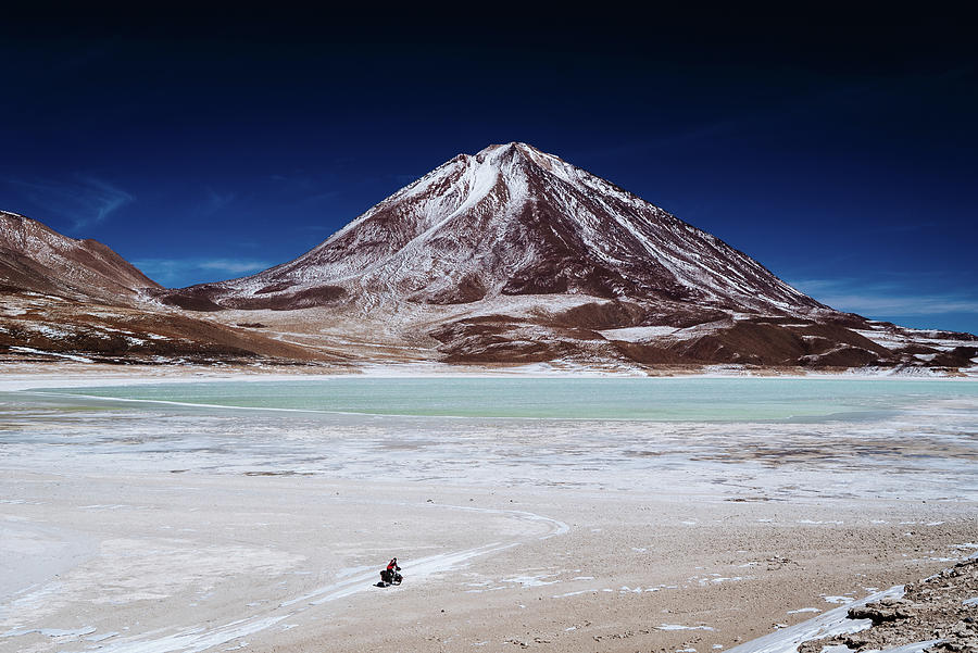 Cycling in Bolivian Altiplano Photograph by Kamran Ali