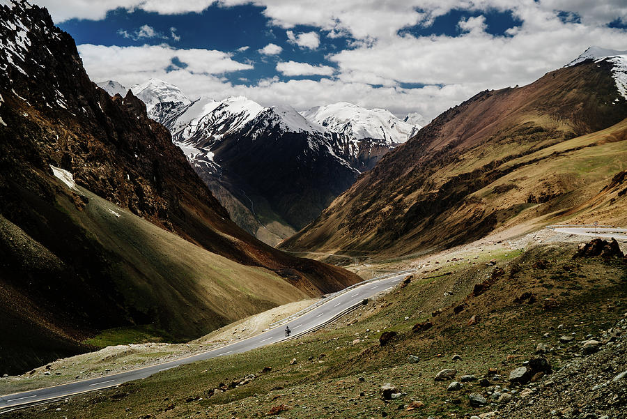 Cycling Karakoram Highway in Pakistan Photograph by Kamran Ali