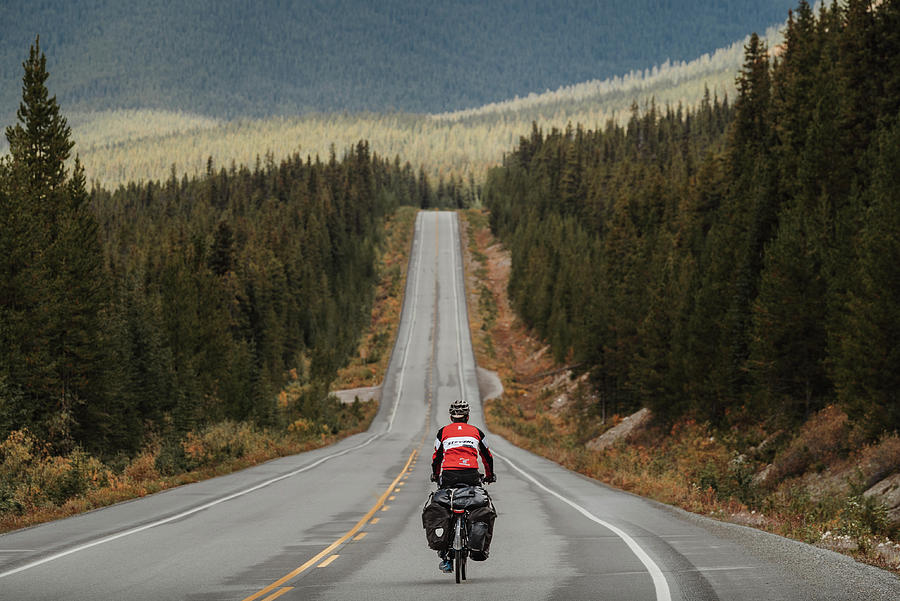 Cycling the Banff National park in Canada Photograph by Kamran Ali