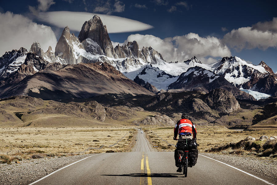 Cycling to Fitz Roy Photograph by Kamran Ali