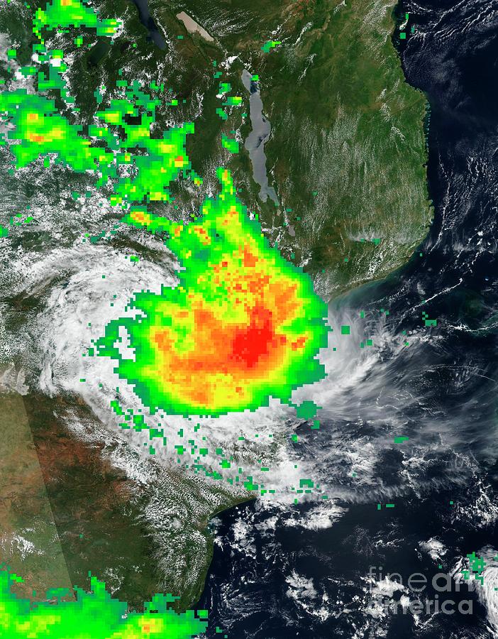 Cyclone Idai Rainfall Map Photograph by Nasa Eodis Worldvew/science ...