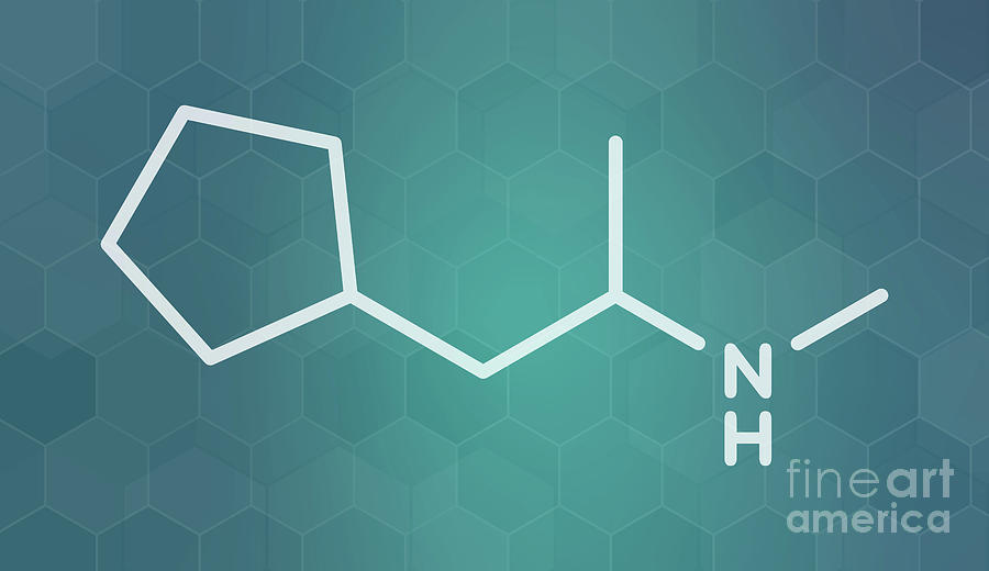 Cyclopentamine Nasal Decongestant Molecule by Molekuul/science Photo ...