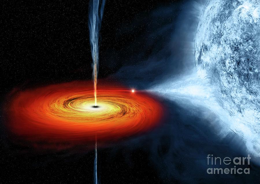 Cygnus X-1 Black Hole Photograph by Nasa/cxc/m.weiss/science Photo Library
