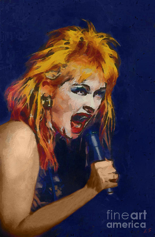 Cyndi Lauper collection 2 Painting by Sergey Lukashin Fine Art America