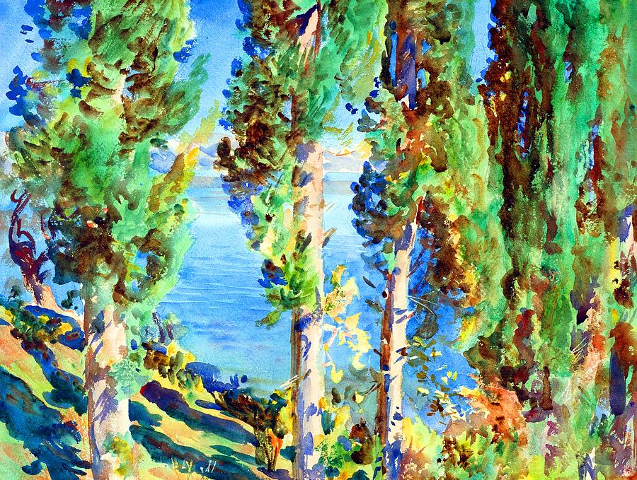 Cypresses Painting By John Singer Sargent