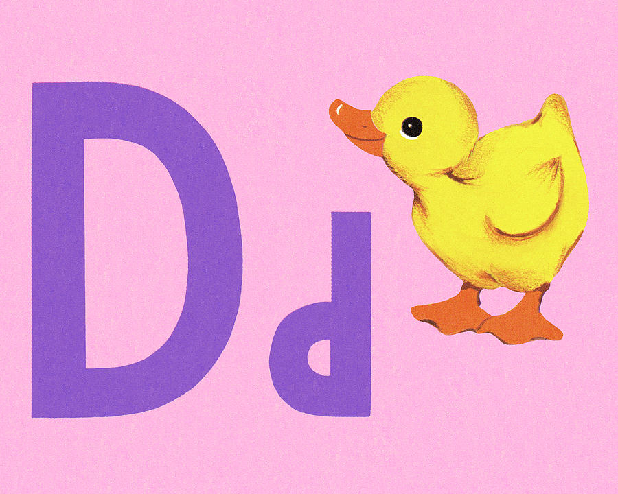 Duck Drawing - D as in Duck by CSA Images