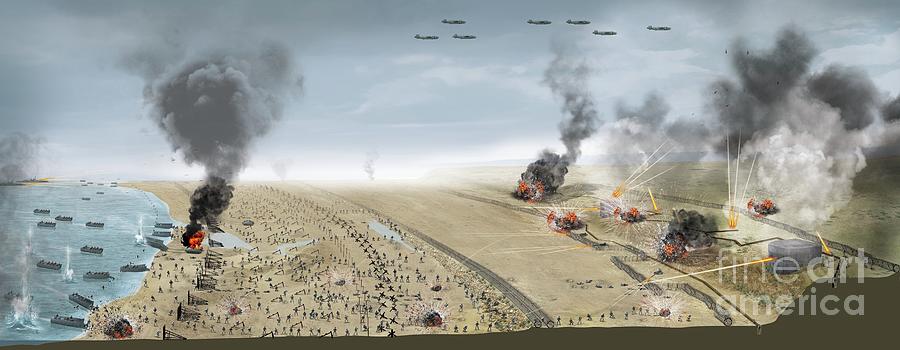 D-day Landing Photograph by Claus Lunau/science Photo Library