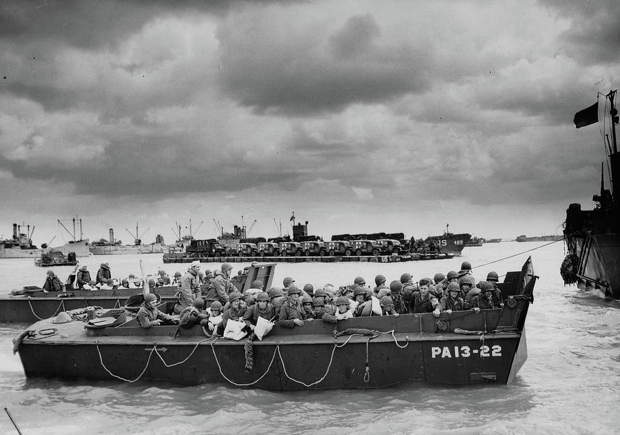 D-day. Marines disembark from ships Photograph by Matteo Girelli - Pixels