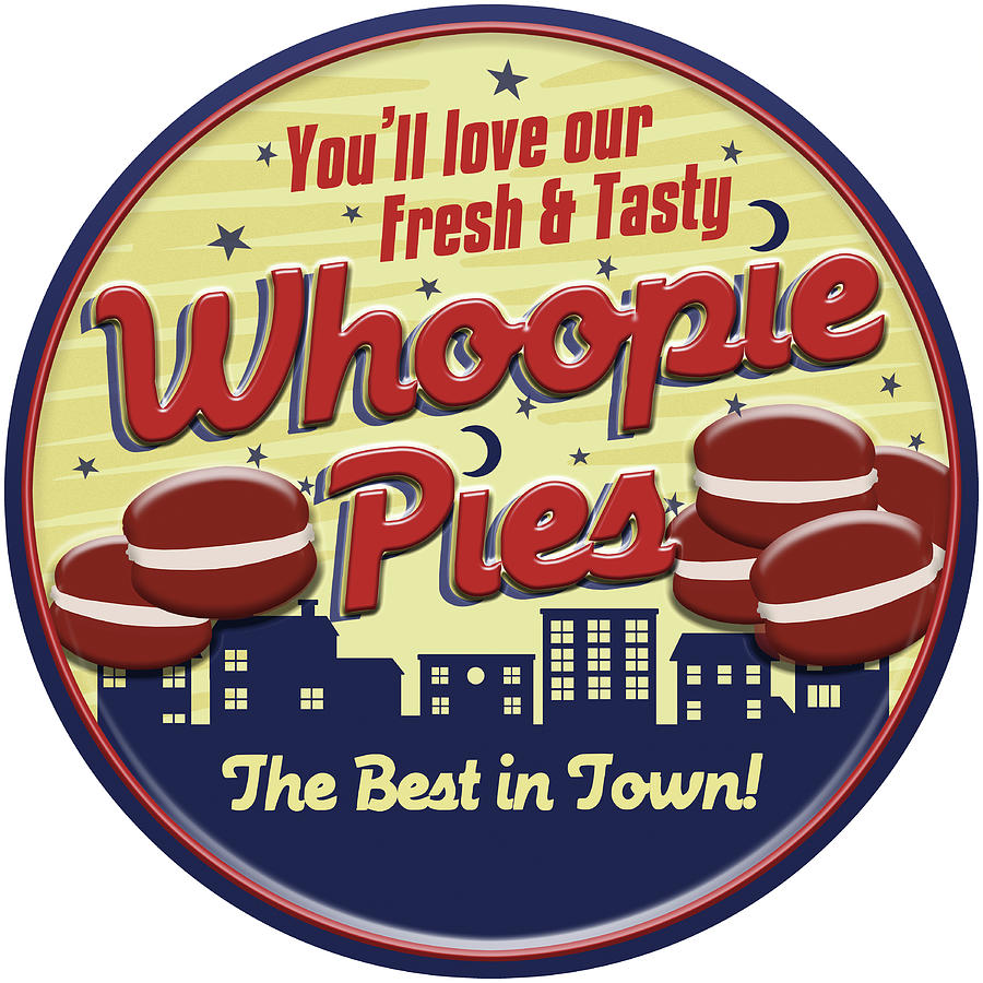 Retro Digital Art - D100224 Whoopie Pies - Best In Town by Retroplanet