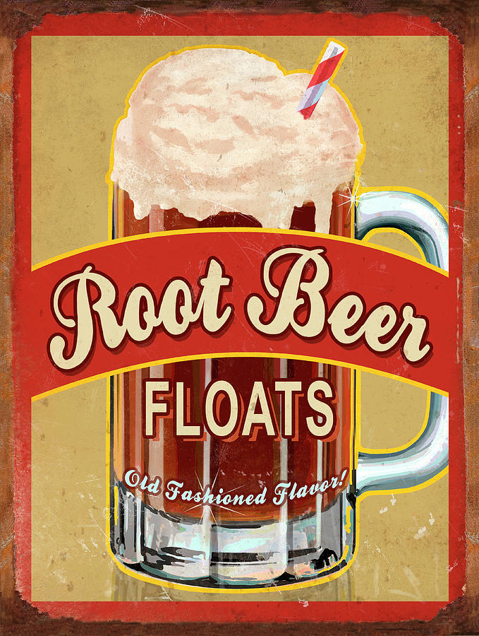 D100786 Root Beer Float Digital Art by Pixels