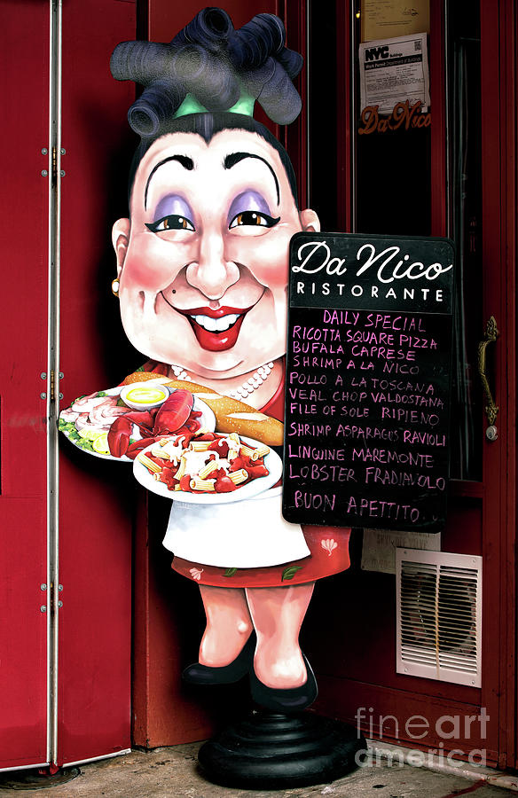 Da Nico Little Italy in New York City Photograph by John Rizzuto