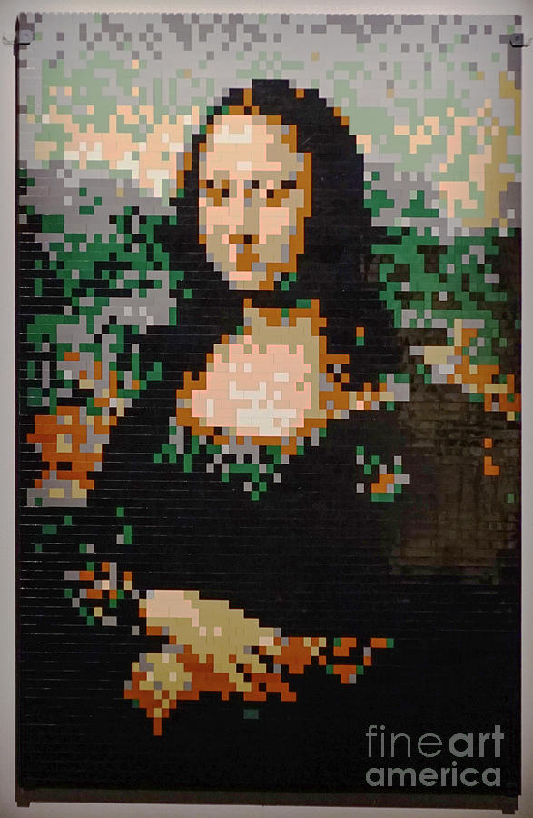 Da Vinci Mona Lisa from Lego k2 Photograph by Avi Horovitz