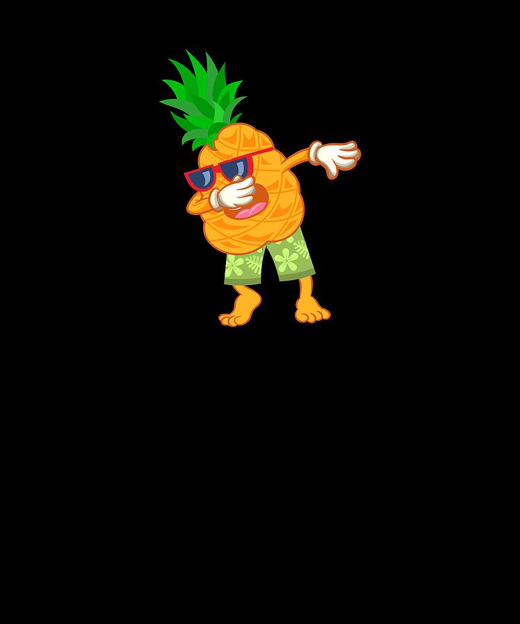 Dabbing Pineapple Funny Hawaiian Fruit Dab Dance Digital Art By Jonathan Golding Fine Art America 0191