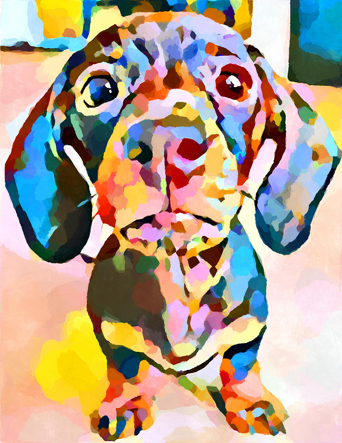 Dachshund 7 Painting by Chris Butler