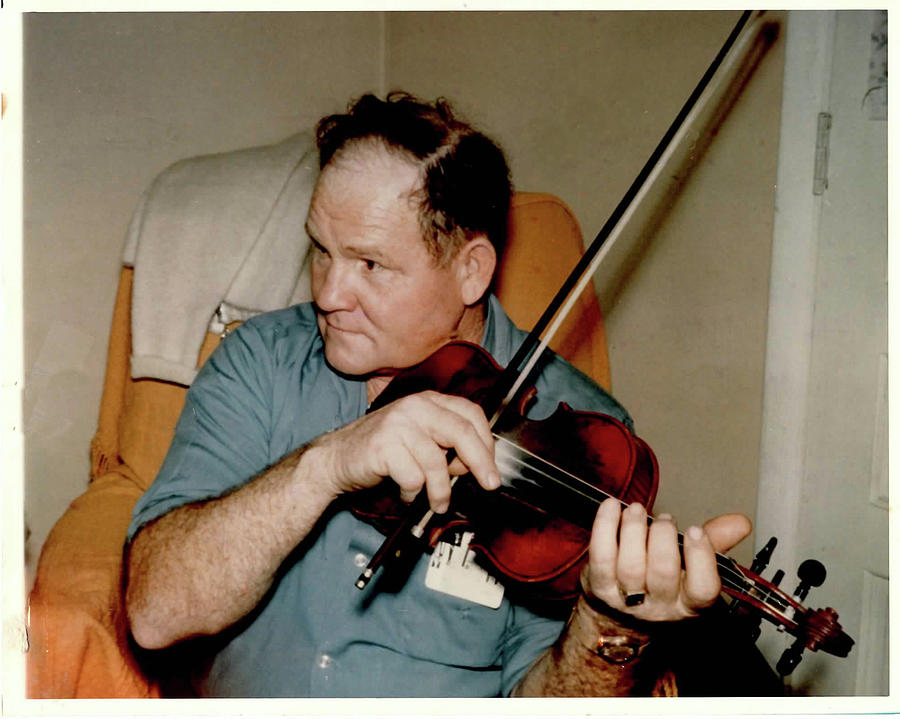 Dad and Fiddle Photograph by Randall Branham