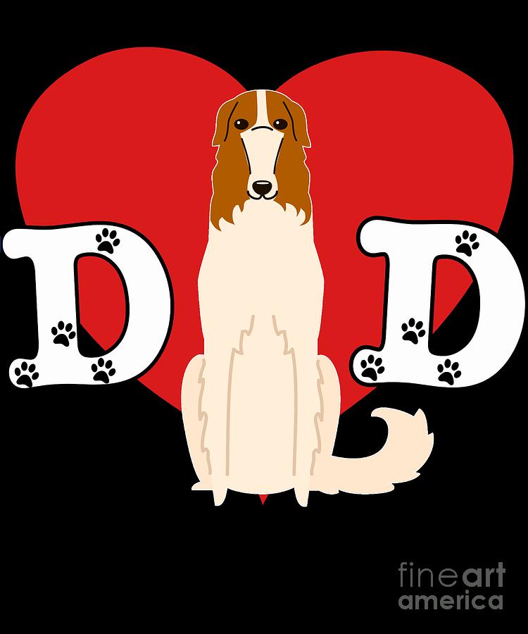 Dog Digital Art - Dad Russian Wolfhound by Jose O