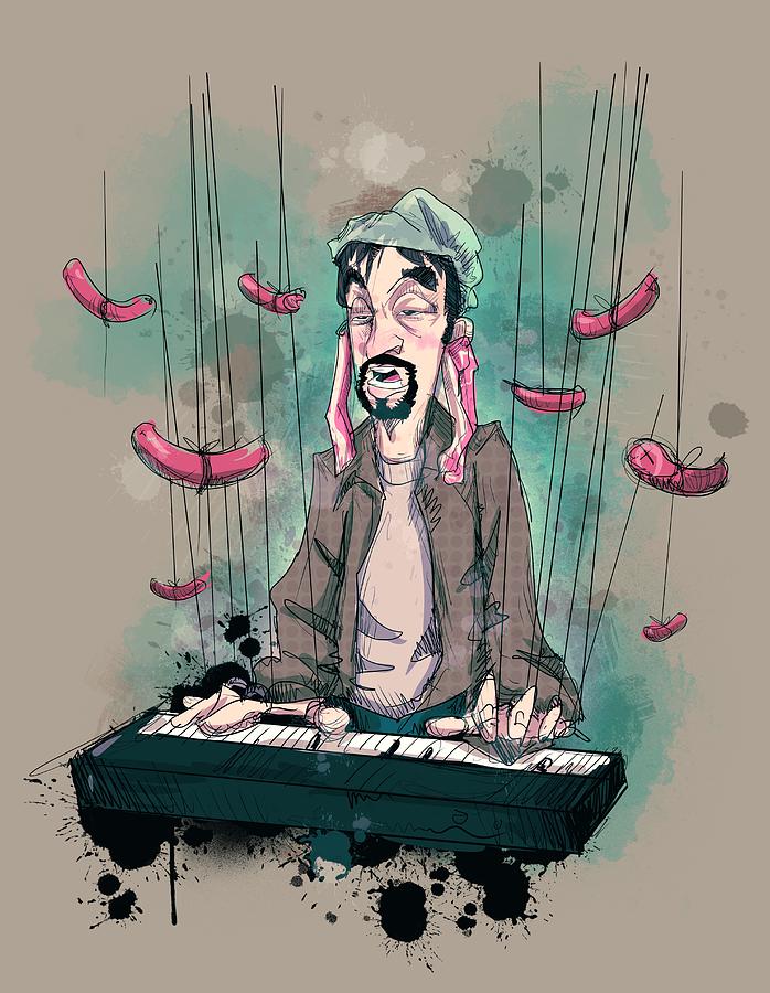 Tom Green Drawing - Daddy Would You Like Some Sausage by Ludwig Van Bacon