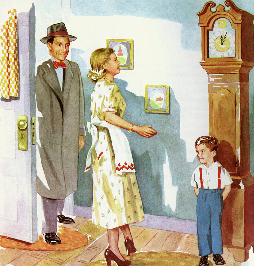 Daddy's Home Painting by Imogene M. McPherson | Fine Art America