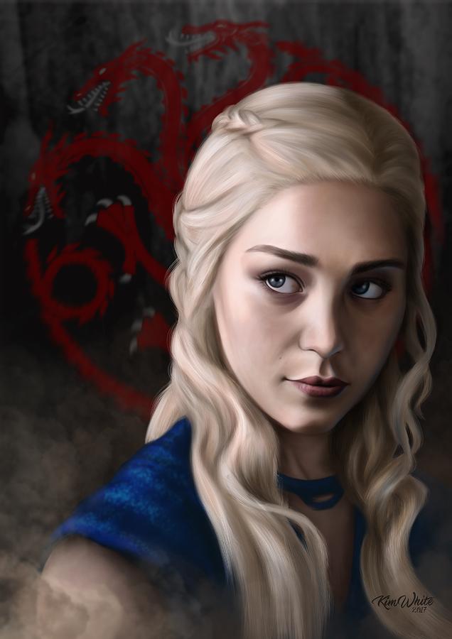 Daenerys of house Targaryen Digital Art by Kim White - Pixels