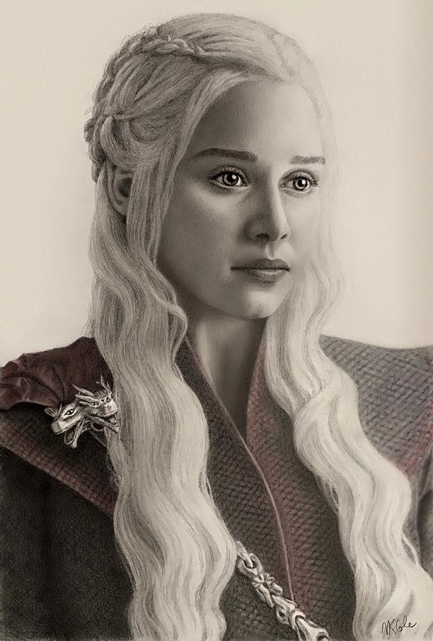Daenerys Targaryen Drawing by Vanessa Cole Fine Art America