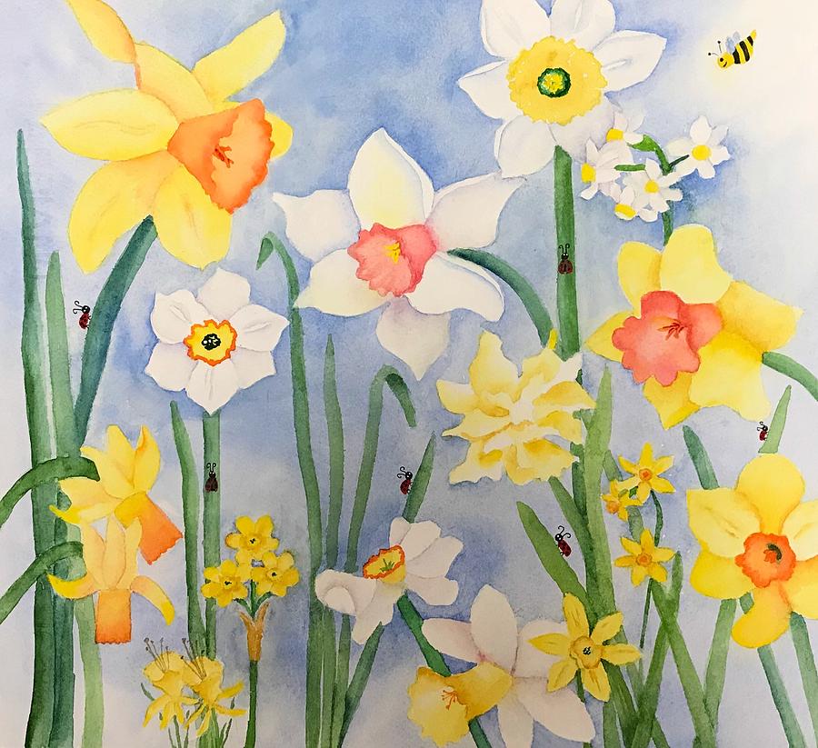 Daffodilia Painting by Beth Fontenot