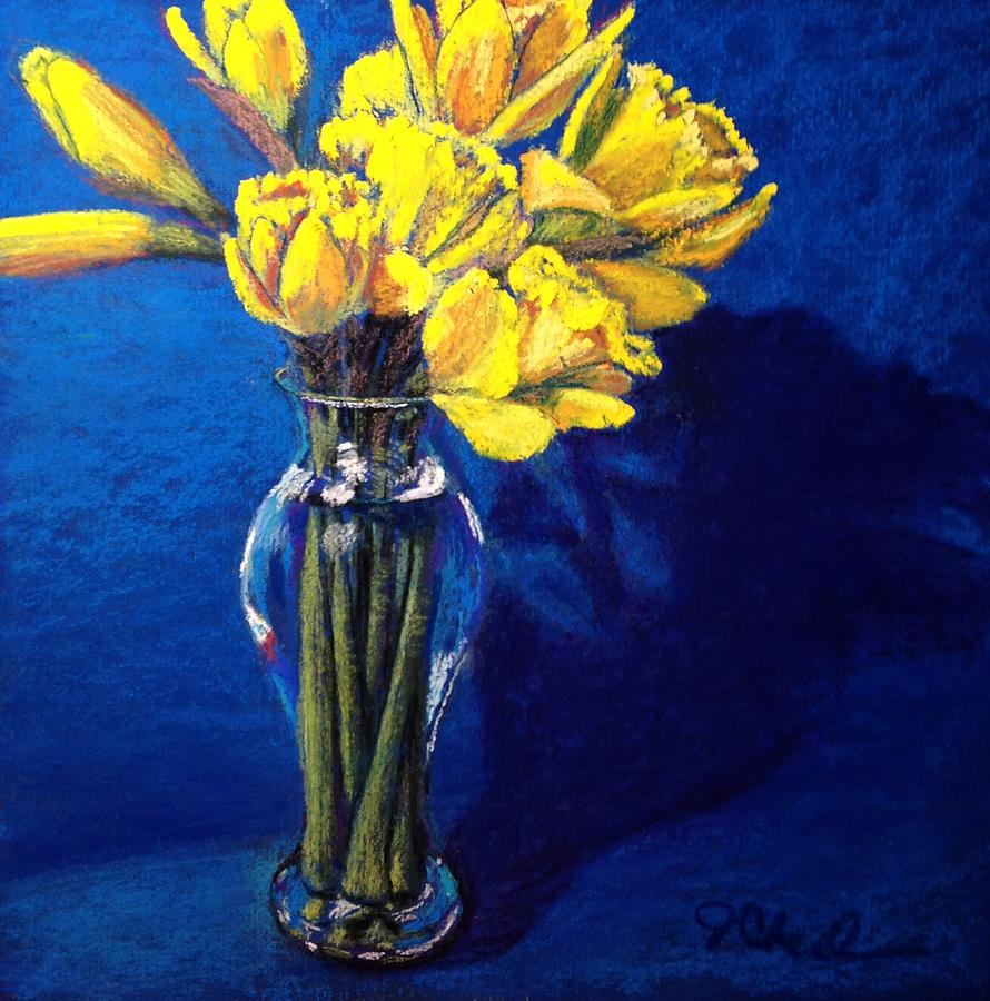 Daffodils Pastel by Jan Chesler