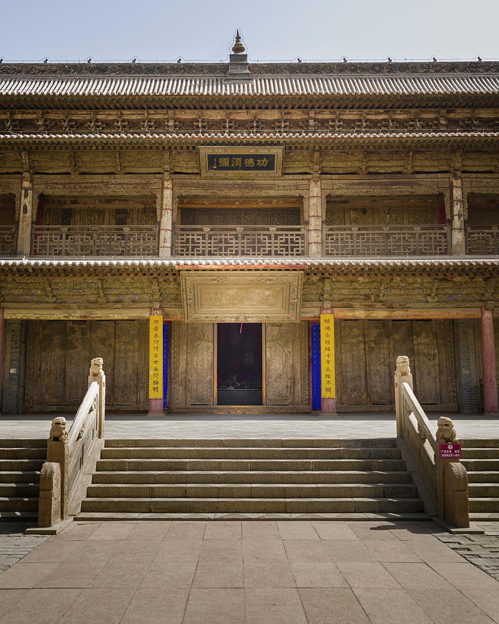 Dafo Great Buddha Temple Entrance Zhangye Gansu China Photograph by Adam Rainoff