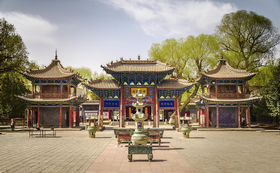 Dafo Great Buddha Temple Gate Zhangye Gansu China Photograph by Adam Rainoff