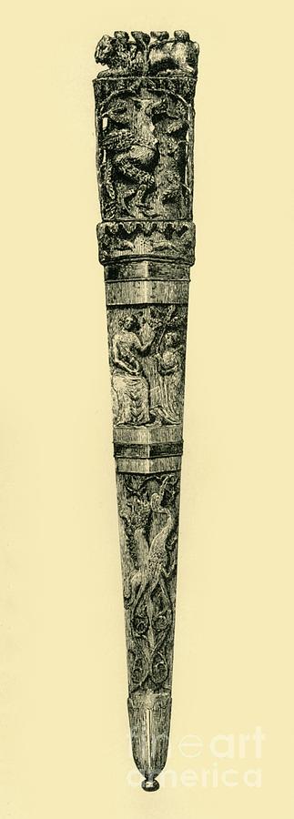 Dagger And Sheath Drawing by Print Collector