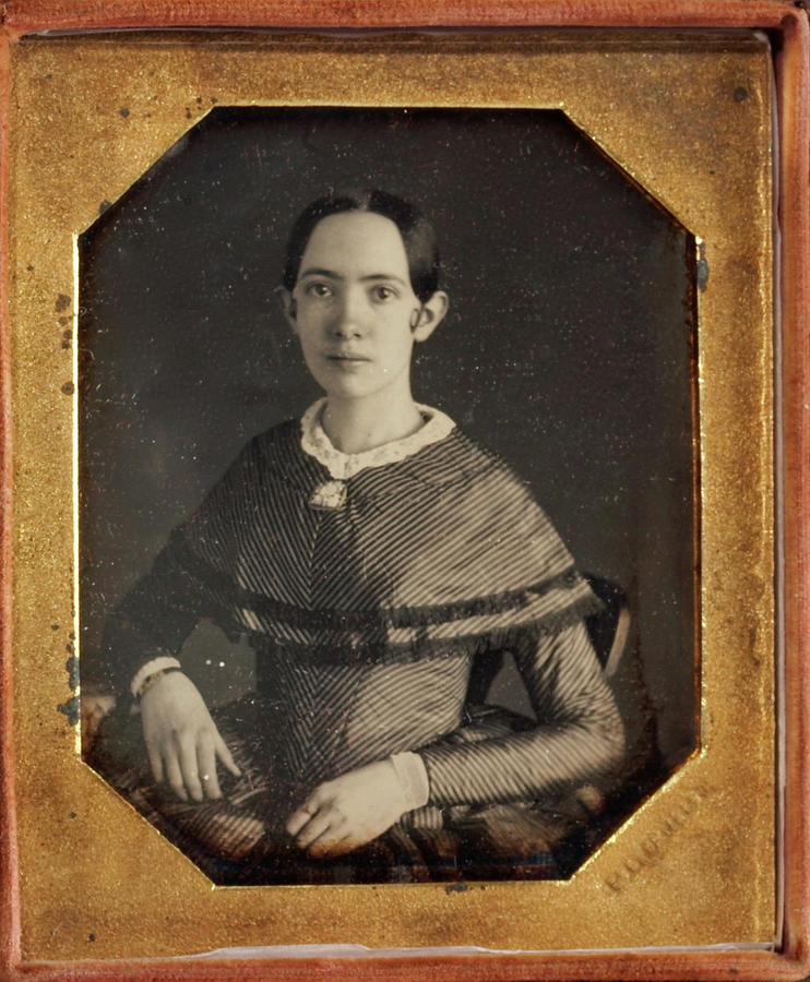 Daguerreotype Of A Very Young Woman By Pioneer Painting by John Plumbe