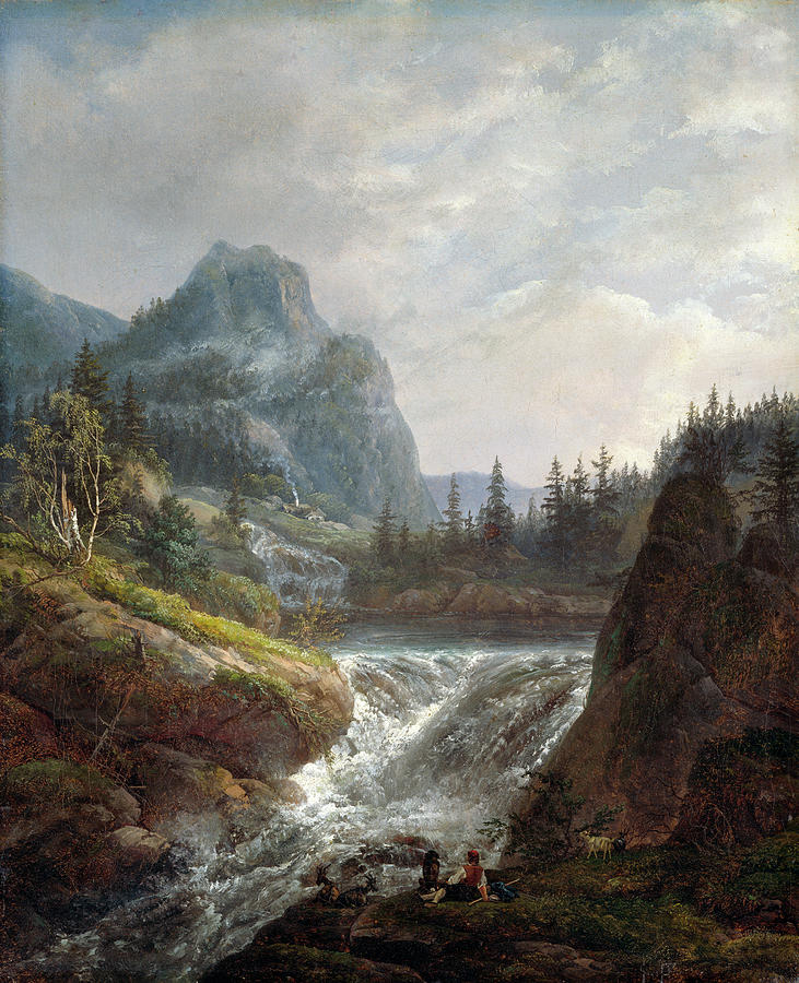 Dahl: Landscape, 1822 Painting by Johan Christian Dahl