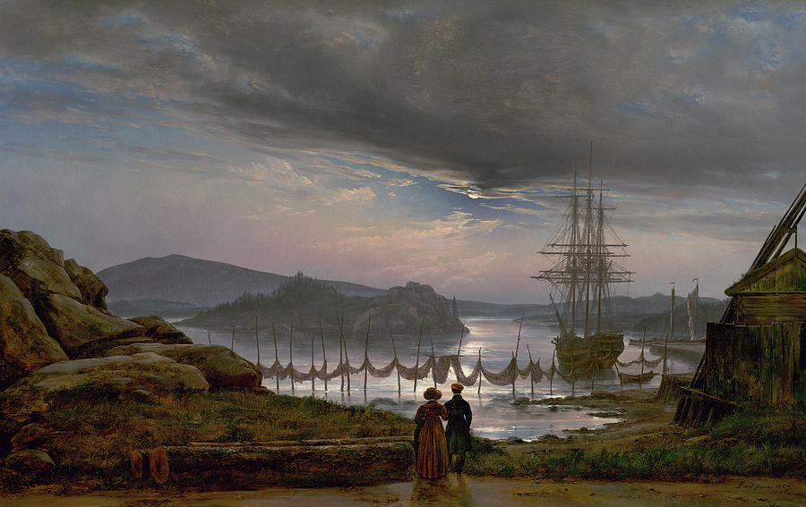 Dahl: Vaekero, 1827 Painting by Johan Christian Dahl