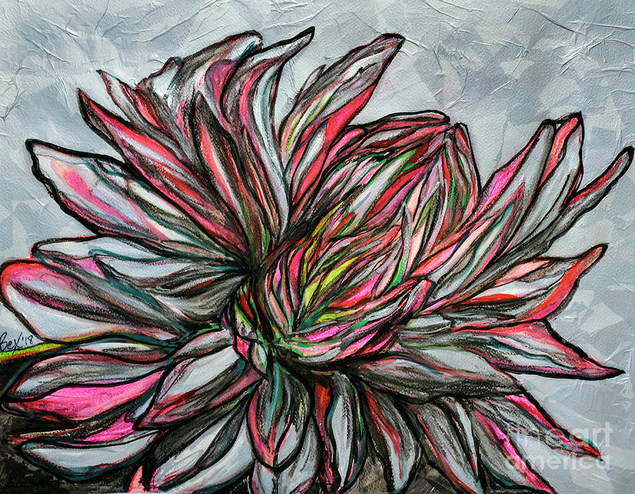 Dahlia Painting by Rebecca Weeks