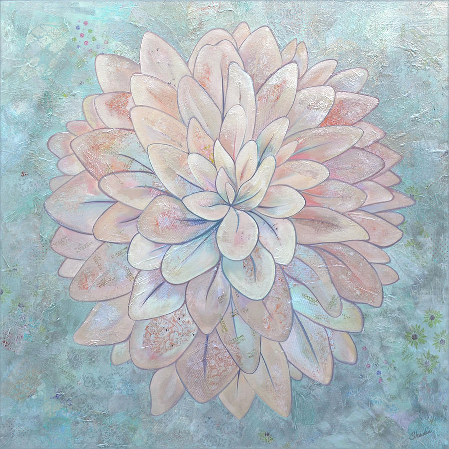 Dahlia Painting