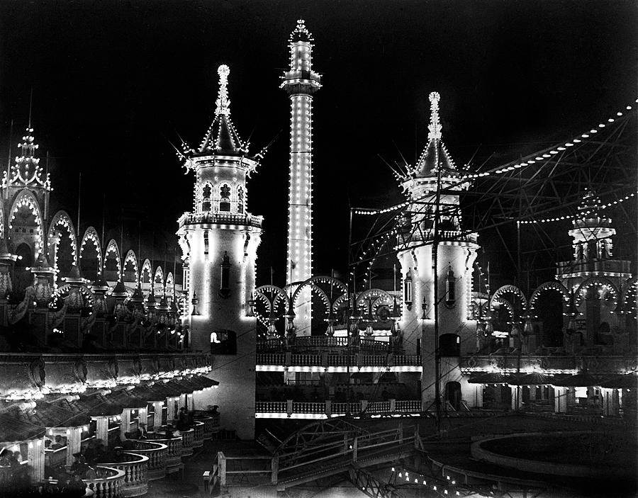 Luna Park Photograph - Luna Park, Coney Island  by Dahlstrom Collection