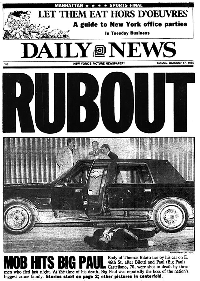 Daily News Front Page Rubout By New York Daily News Archive
