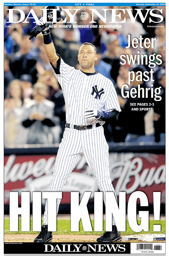 Daily News September 12, 2009, Hit Photograph by New York Daily News Archive Daily News September 12, 2009, Hit Photograph by New York Daily News Archive