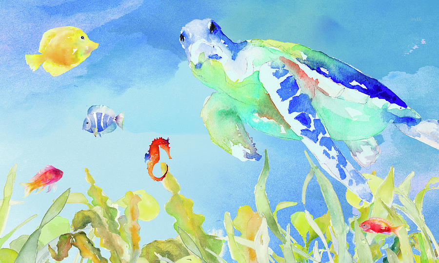 Daily Swims Painting by Lanie Loreth Daily Swims Painting by Lanie Loreth