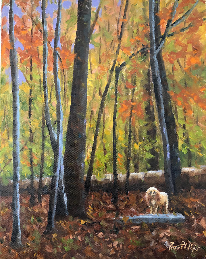 Trees Painting - Daily Walk by Rosie Phillips Trees Painting - Daily Walk by Rosie Phillips