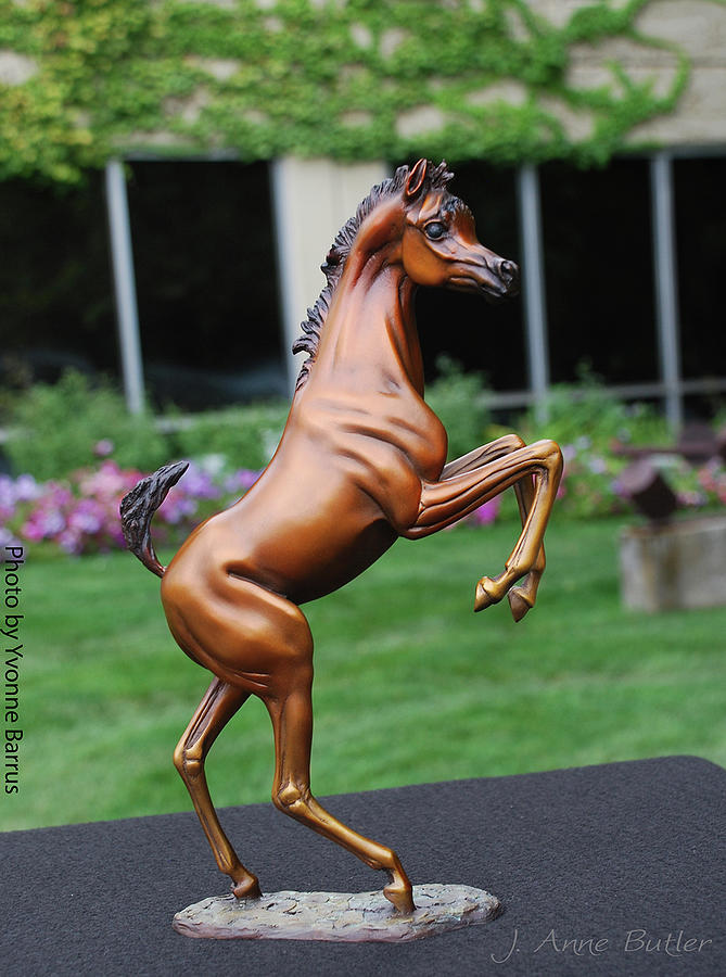 Dainty Dancer Bronze Foal Statue Sculpture by J Anne Butler