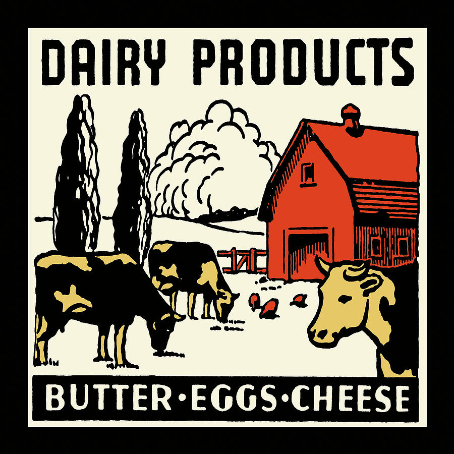 Dairy Product-butter, Eggs, Cheese Photograph by Retro Series