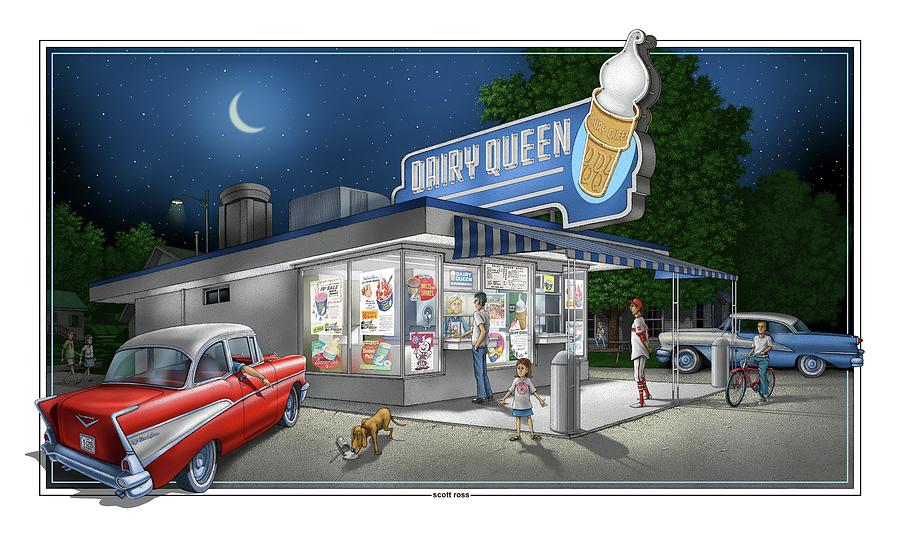 Dairy Queen Digital Art by Scott Ross