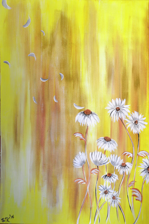 Flower Painting - Daises by Sarah Tiffany King