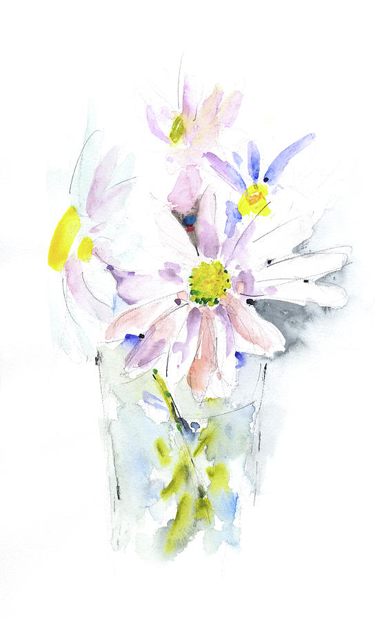 Daisies 191008 Painting by Chris N Rohrbach