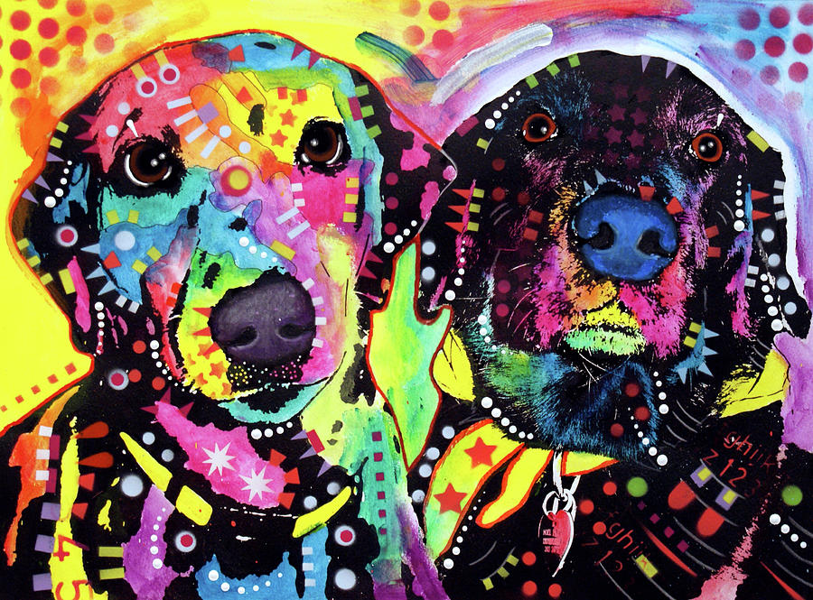 Animal Mixed Media - Daisy And Noel by Dean Russo